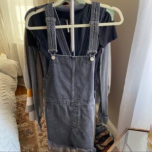 Free People denim romper